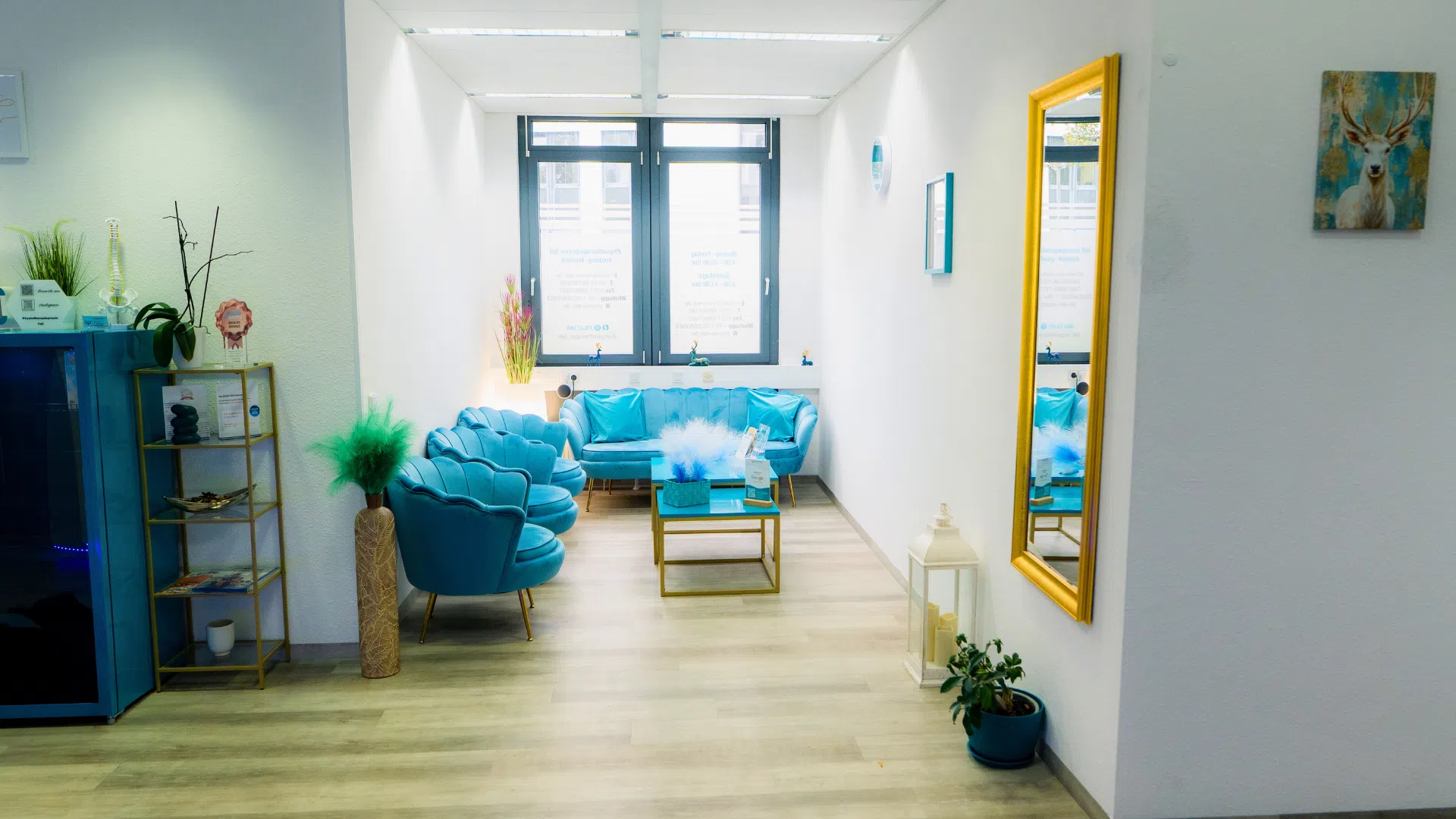 Wartebereich der Physiotherapiepraxis Teli